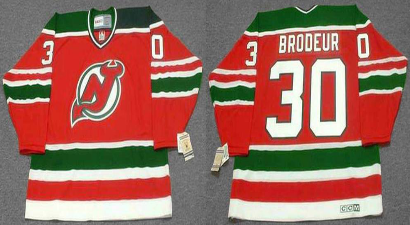 2019 Men New Jersey Devils #30 Brodeur red CCM NHL jerseys